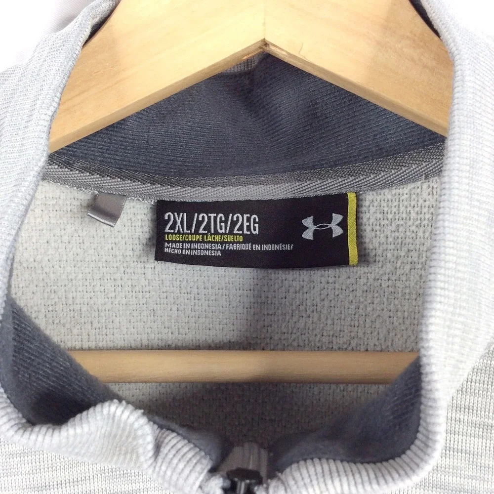 Under Armour 1/4 Zip Storm1 Pullover Sweatshirt Men's Size 2XL Loose Fit Gray